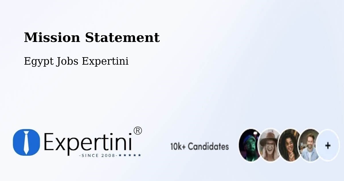 Corporate Mission – Arish - Egypt Jobs Expertini